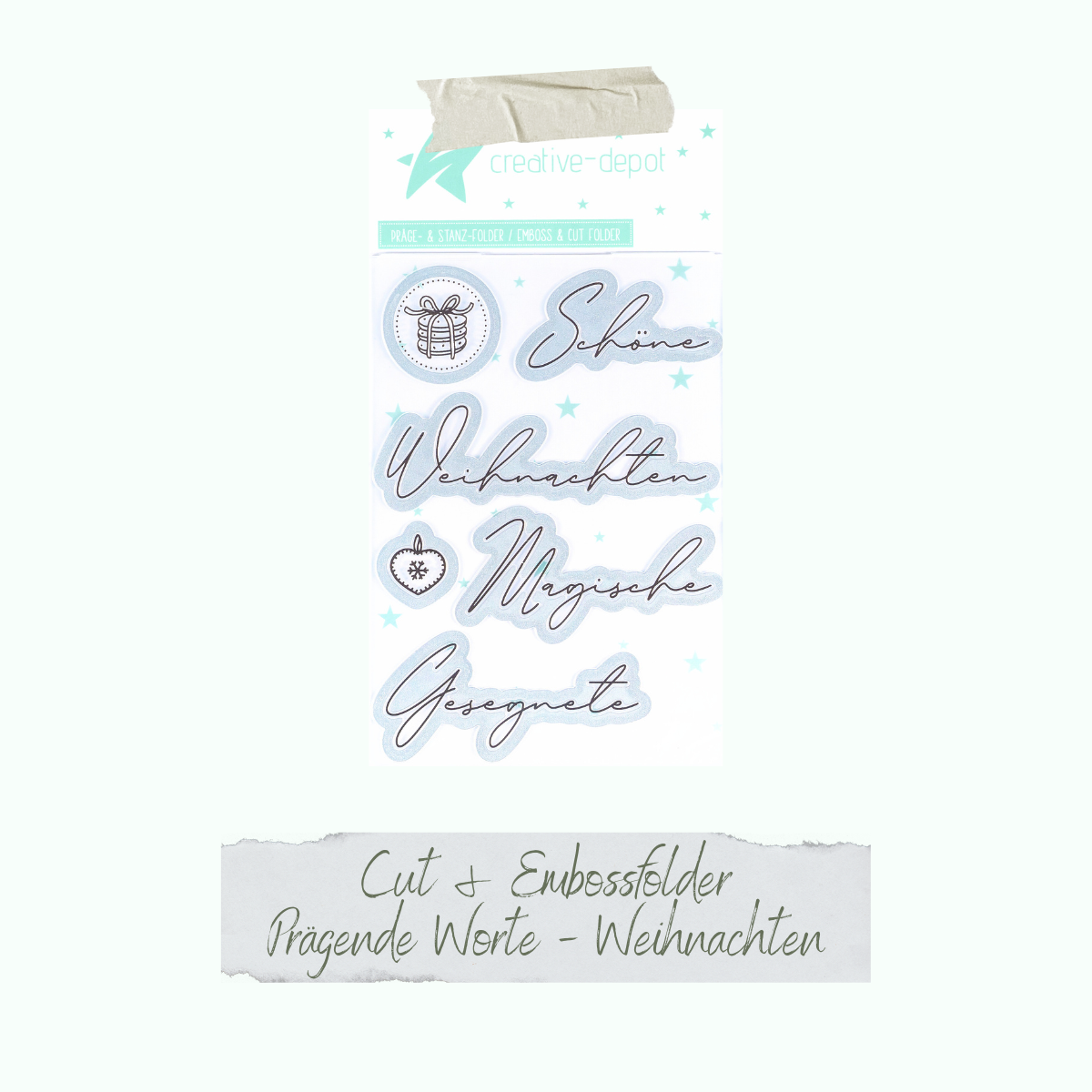 Cut & Emboss Folder Prägende Worte Weihnachten 11 x 15,5 cm